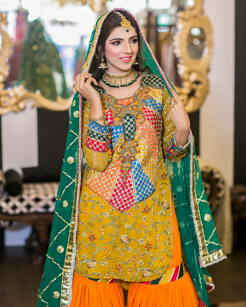 Mehndi Dress Amna Ajmal Mehndi Dress Amna Ajmal